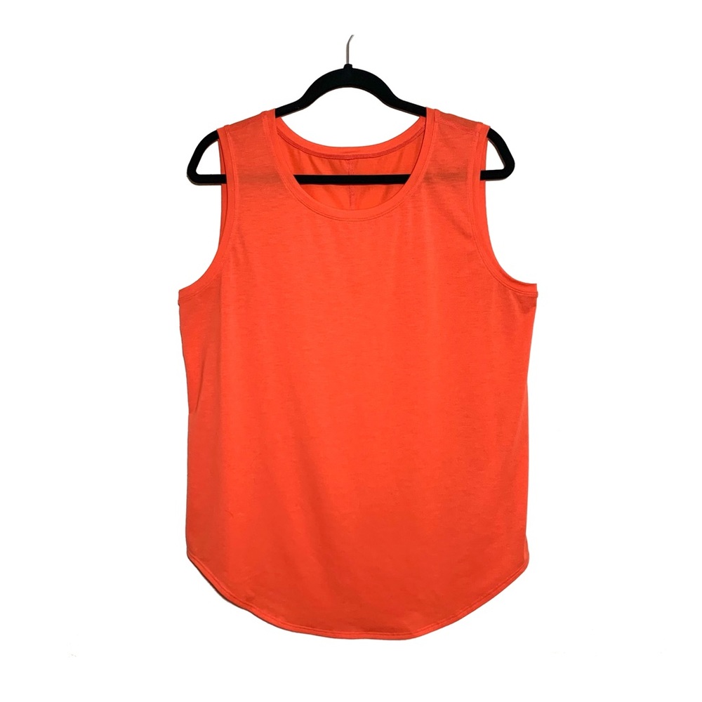 Lucy Orange sleeveless top Sz L